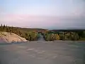 Vue vers l'est entre Kleena Kleene et Nimpo Lake