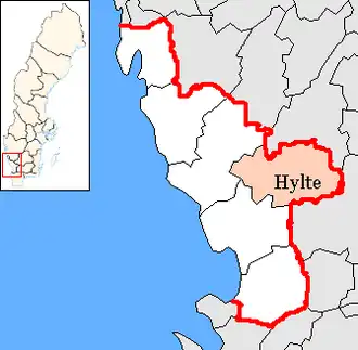 Localisation de Hylte