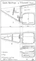Plan d'un hypogée.