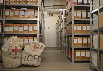 Archives semi-actuelles du CICR à Satigny