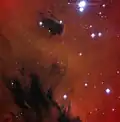 L'amas ouvert IC 1590&nbsp;(pl) dans la nébuleuse NGC 281. (ESA/Hubble & NASA)