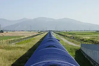Photographie du bras nord vu de l'extérieur