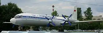 Un ancien Iliouchine Il-18 de l'Aeroflot, similaire à celui impliqué dans l'accident