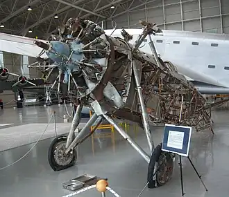 Vue de l'avion.