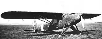 Vue de l'avion.