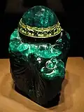 Unguentarium en émeraude
