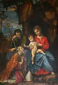 La Sainte Famille et Saint Syr, par Bernardino Campi.