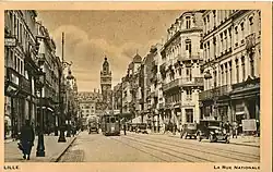 La rue Nationale dans les années 1930