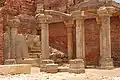 Un bâtiment en ruine à Champaner.