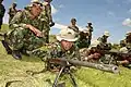 Marinir indonésiens à l'exercice avec des marines américains au camp de Karentekok (2006)
