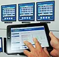 Application sur tablette tactile
