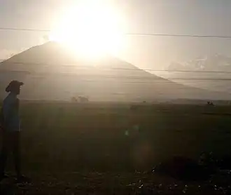 Vue du mont Isarog.
