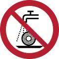 P033 – Ne pas utiliser pour rectification humide