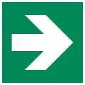 E005 – Flèche de direction (angle de 90°)