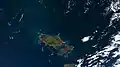 Vue depuis la station spatiale internationale.