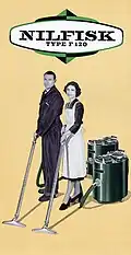 Publicité pour des aspirateurs, 1940.