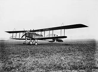 Vue de l'avion.