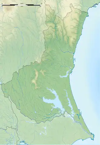 Voir sur la carte topographique de la préfecture d'Ibaraki