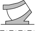 Icon of semi-axial impeller with high nq