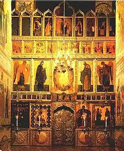 À la cathédrale de l’Annonciation de Moscou.