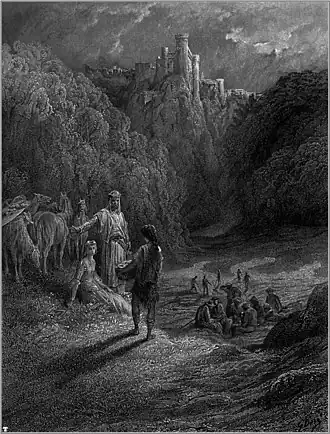Geraint et sa femme Énide, d'après Idylls of the King.