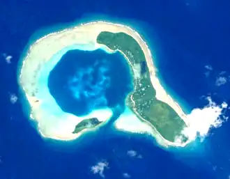 Vue satellite de Ifalik par la NASA