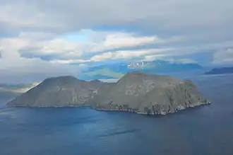 L'île vue d'avion