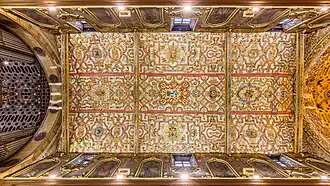 Le plafond de l'église Saint-François. Juillet 2015.