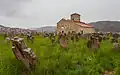 Le cimetière et l'église.