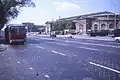 Ligne 79 sur Dózsa György út devant le Műcsarnok en 1988.