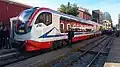 Train Dmu 001 à Catane Borgo en décembre 2015