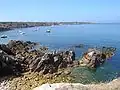 La côte nord-ouest de l'île d'Houat.