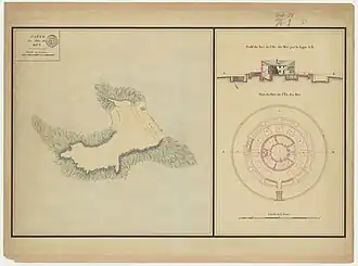 Carte de l'île au XVIIe siècle.