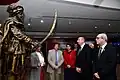 Visite au musée en 2022 d'Ilham Aliyev, président de la république d'Azerbaïdjan.