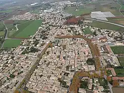 Vue aérienne.