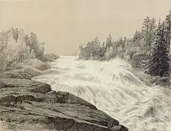 Les rapides au XIXe&nbsp;siècle.