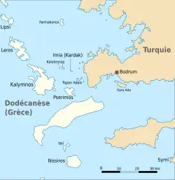 Kalymnos et les îles qui l'entourent.