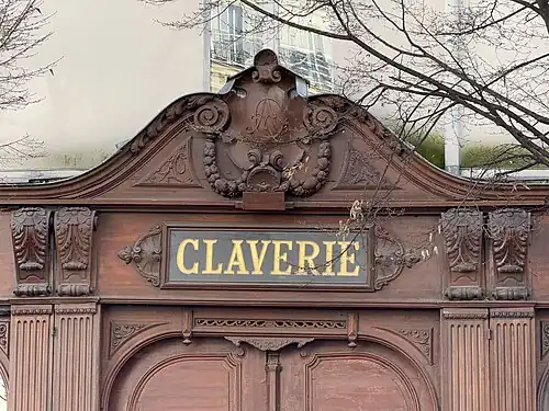 Détail de l'enseigne.