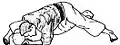 Immobilisation de type « costal » en judo
