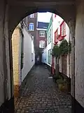 Dans l'impasse de la Vignette.