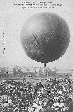 Inauguration de l'entrée sud du port de Saint-Nazaire du 21 au 23 septembre 1907.