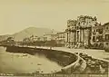 Porta Felice et Foro italico à Palerme, vers 1870-1880.