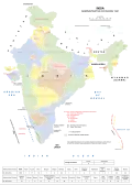 Les États indiens en 1951.