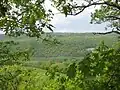 Vue sur Mill Creek Mountain et la branche sud du Potomac