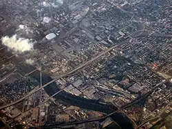 Photo d'Indianapolis prise du ciel