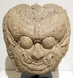 Fragment architectural avec une tête de démon ; 13e – 14e&nbsp;siècle ; Musée d'art de Philadelphie (États-Unis)
