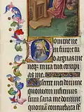 Initiale à la tête de sarrasin, Maître du sarrasin, f.65r.