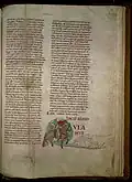 Page avec lettrine historiée, Morales sur Job de Cîteaux, MS.173, fol. 174