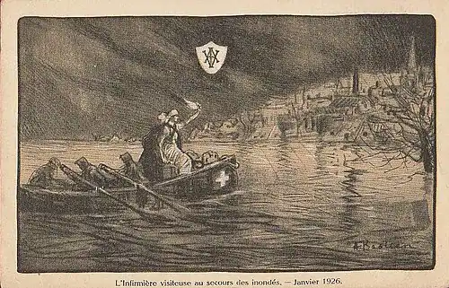 La Croix-Rouge au secours des inondés de 1926.