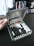 L'intérieur d'un Apple TV de 1re&nbsp;génération.